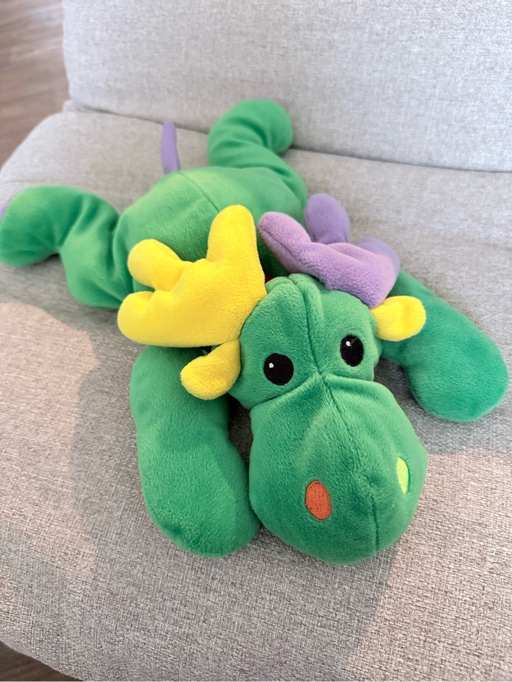 Vintage 1998 Ty Beanie Buddy Antlers the Green Moose Plush